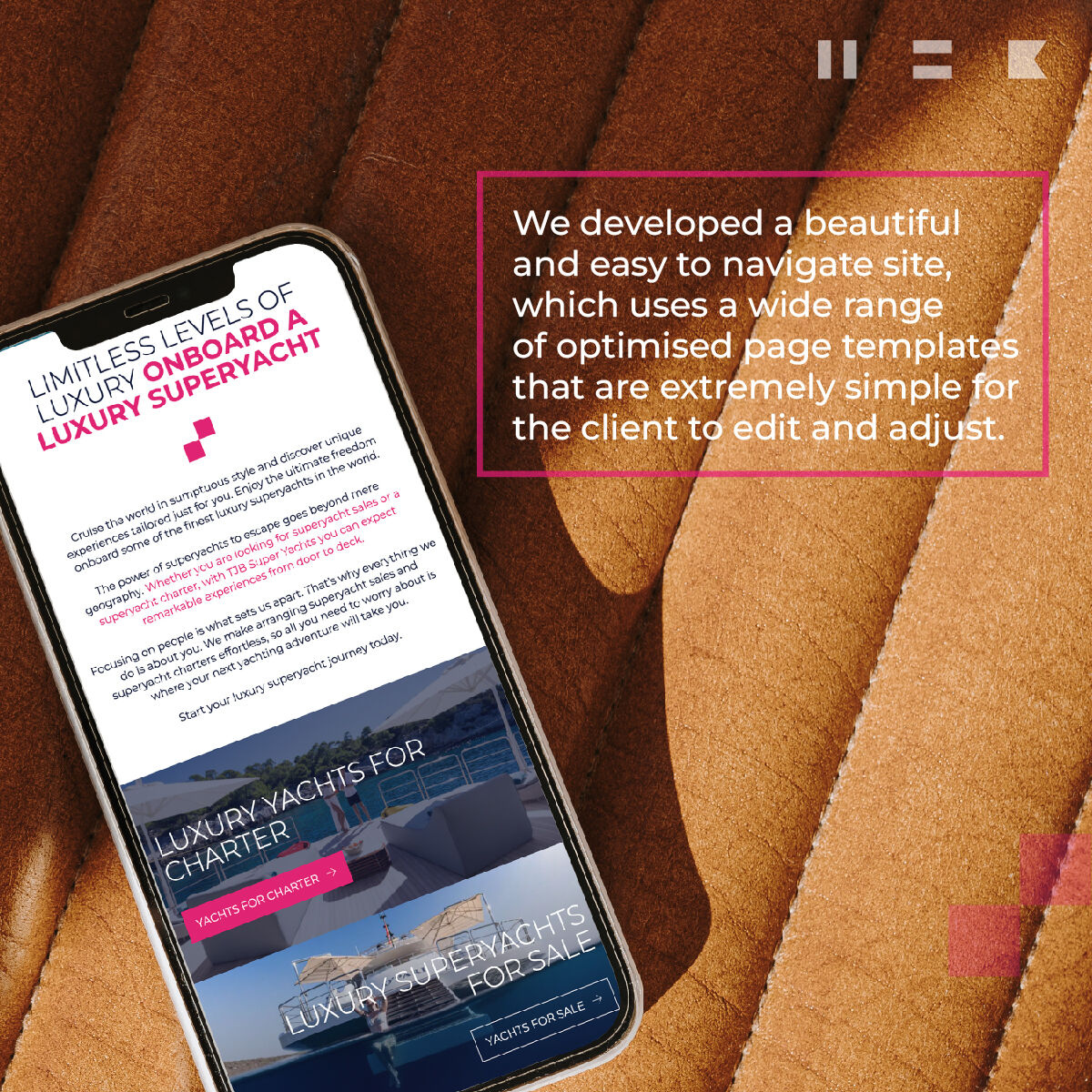 serenitydigital's tweet photo. We integrated TWO external yacht data platforms into this site for live searching, filtering, and comparison. Plus, a bespoke itinerary builder and distance calculator! #DigitalMarketing #WebsiteDesign https://t.co/UvtQs89EDp