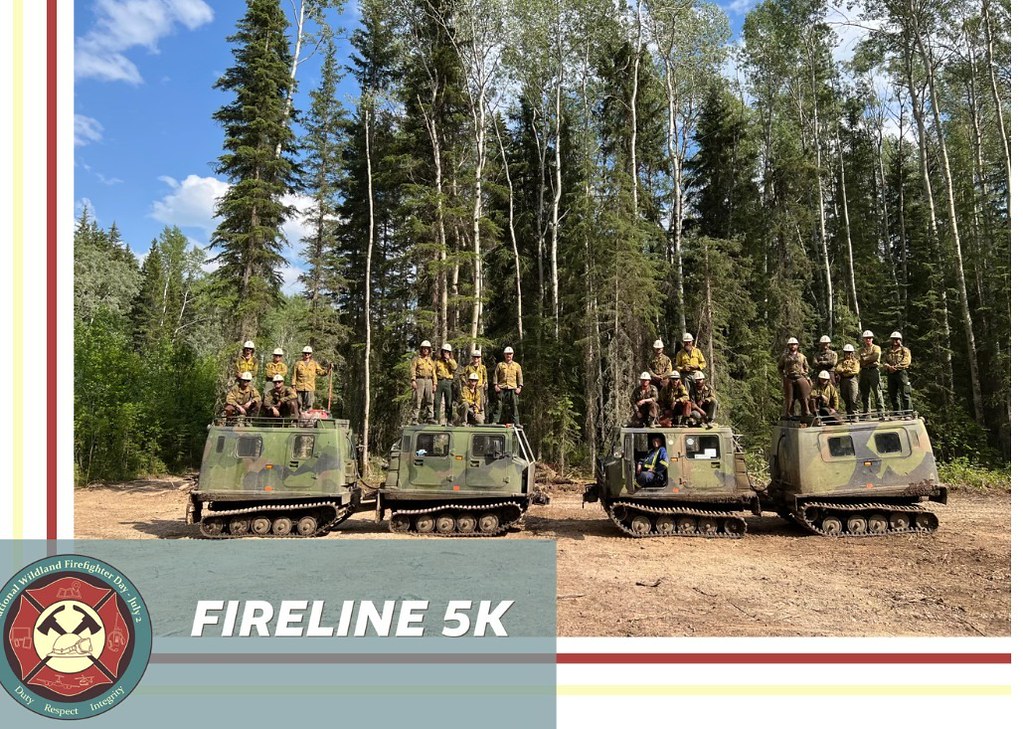 BLMFire's tweet photo. Shoutout to the Lolo Interagency Hotshot Crew for supporting the virtual #Fireline5K ๐ฅ We love seeing your submissions!
As we count down to #NationalWildlandFirefighterDay on July 2, tag @NIFC_Fire or submit your photos here ๐ https://t.co/QEZZDV4tOa https://t.co/k64ReLmBUX