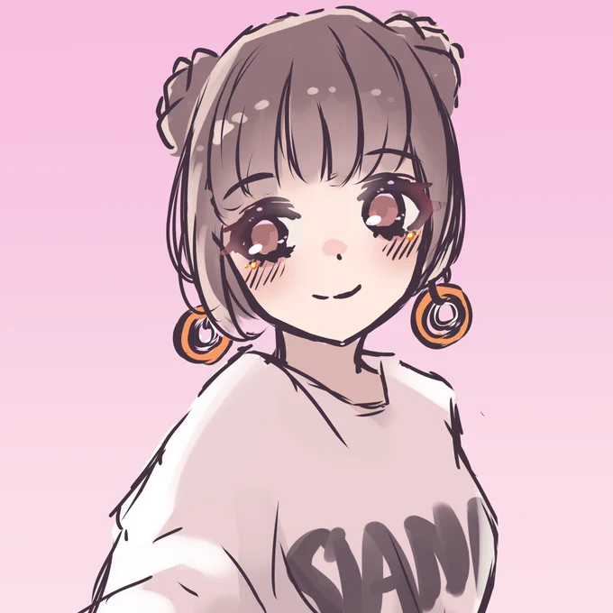 I'm GAME!のMVの立花さん〜!!色んな表情が詰め込まれた素敵なMVでした…!!立花さんの表情が好きなんだ〜ティザーになかったお衣装もとっても可愛くて描きたかったので!もこもこ髪にでかイヤリングに目元のストーンに…!とってもおしゃかわ!!!目線すっとずらすのも好き〜〜〜 