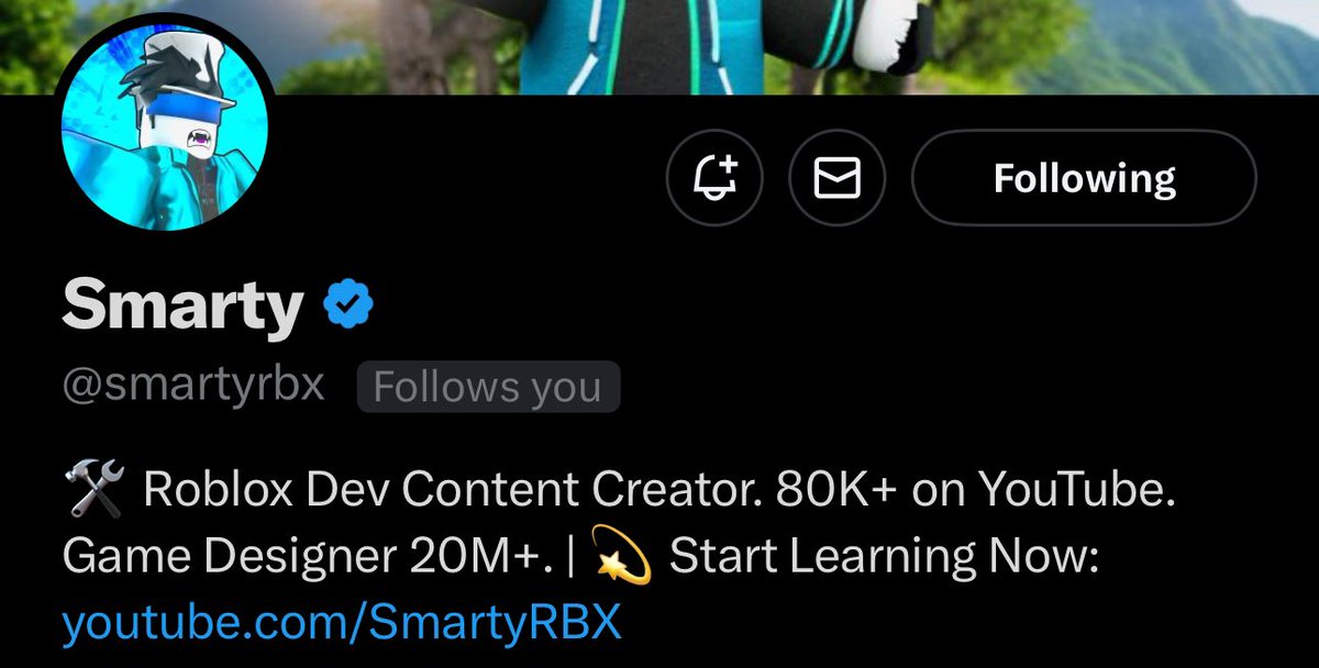 He followed me omg bro, I always watch his vids and always learning of it omg mane he really did thanks a lot <a href="/smartyrbx/">Smarty</a>