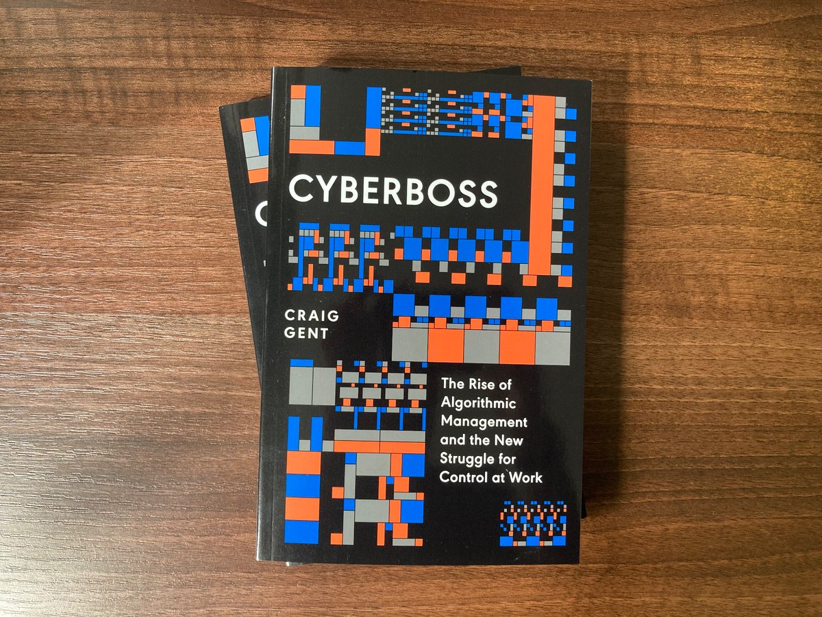 The Autonomy Institute (@autonomy_inst) on Twitter photo We're pleased to welcome Craig Gent (@VivaHarehills) as a new Research Affiliate at <a href="/Autonomy_Inst/">The Autonomy Institute</a>
His latest book – 'Cyberboss: The Rise of Algorithmic Management and the New Struggle for Control at Work' – can be pre-ordered from <a href="/VersoBooks/">Verso Books</a> 👇
versobooks.com/en-gb/products… We're pleased to welcome Craig Gent (@VivaHarehills) as a new Research Affiliate at <a href="/Autonomy_Inst/">The Autonomy Institute</a>
His latest book – 'Cyberboss: The Rise of Algorithmic Management and the New Struggle for Control at Work' – can be pre-ordered from <a href="/VersoBooks/">Verso Books</a> 👇
versobooks.com/en-gb/products…