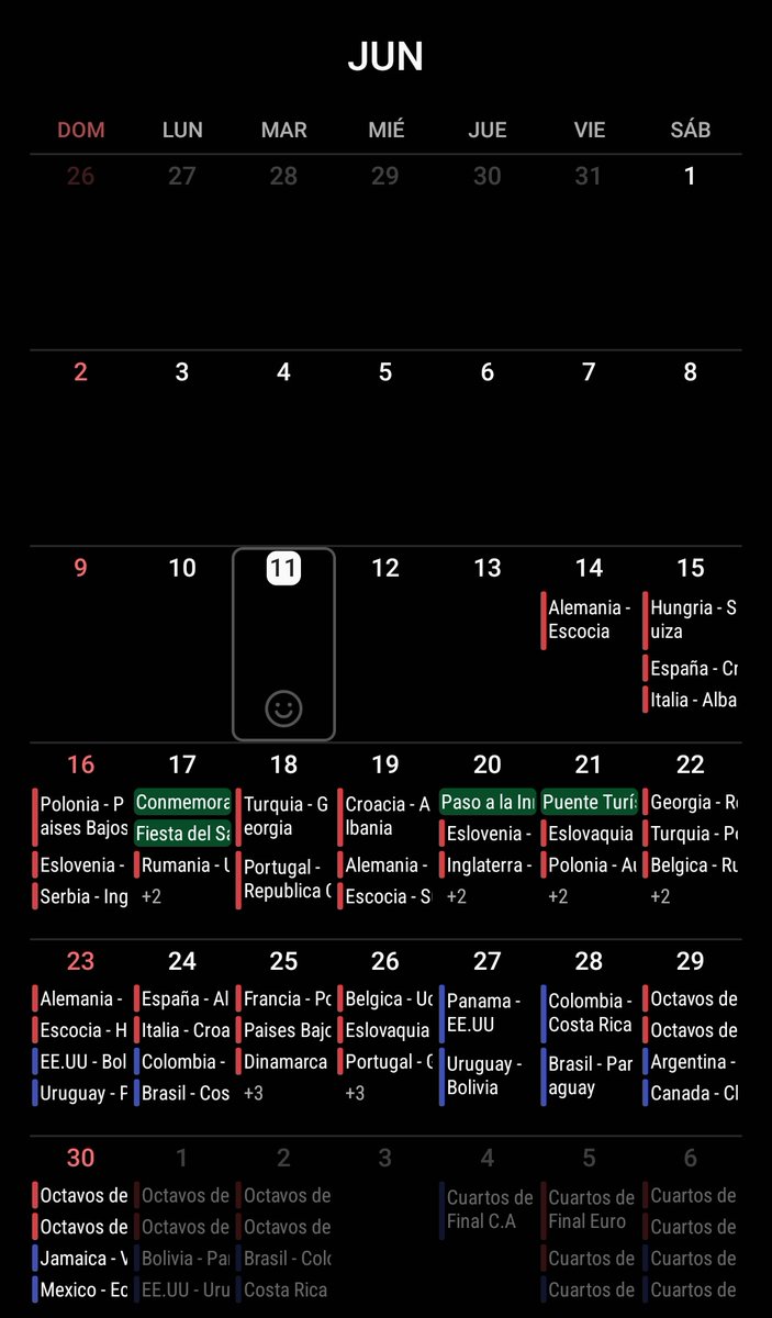 YapuFran's tweet photo. Con los pibes queriamos tener marcados los partidos de la Copa America y de la Eurocopa, asi que decidí armar un calendario en Google.

Toca compartirlo (Rt para que le llegue a mas gente)?)

*Una vez abierto el link, se te debería guardar en Calender

https://t.co/zv97bq1oeb https://t.co/QZUz0jNkK3