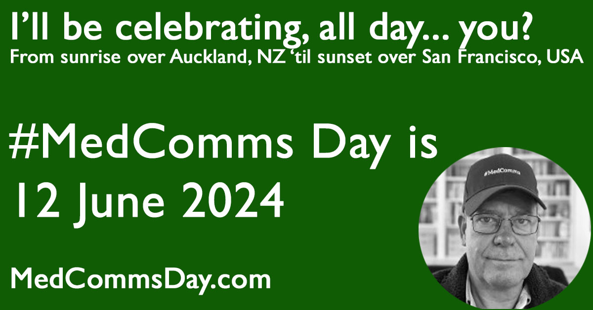 shh, don't tell anyone but I've already broken open a bottle of bubbly and sliced myself some cake... and they are still sleeping down in New Zealand this #MedComms Day 😴 -  see what's planned for the long day ahead at MedCommsDay.com