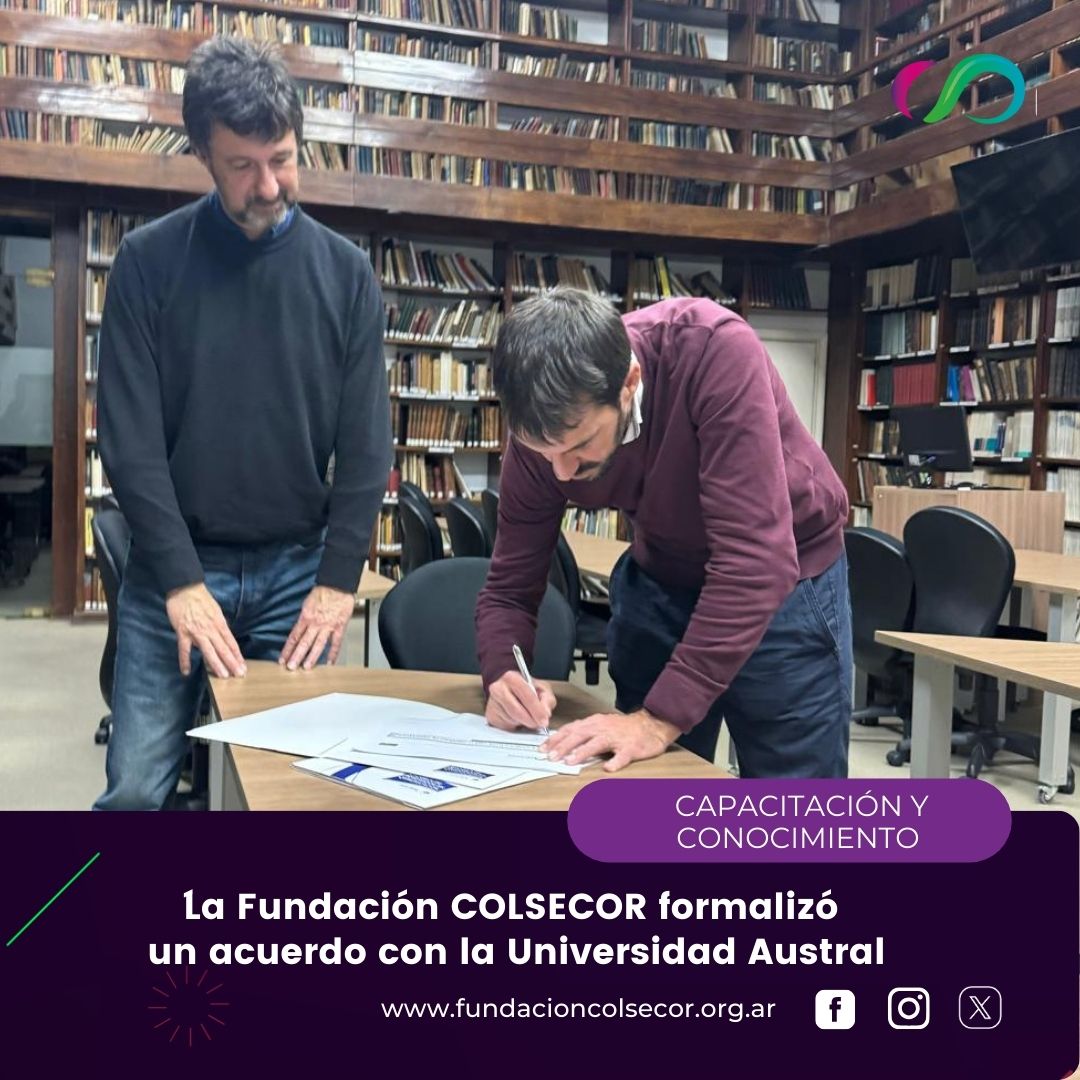 #CapacitaciónYConocimiento
📌La Fundación COLSECOR formalizó un acuerdo con la Universidad Austral
✅Por medio del convenio se dictará el Programa en Comunicación para el Liderazgo en Cooperativas.
fundacioncolsecor.org.ar/novedades/la-f…
 #FundaciónCOLSECOR
@marioriorda <a href="/arturofitz/">Arturo Fitz Herbert</a> <a href="/EPCaustral/">EPCAustral</a>