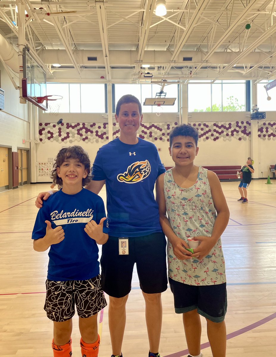 These 5th graders saved up Pride cash to spend their whole last day at Johnson in the gym!