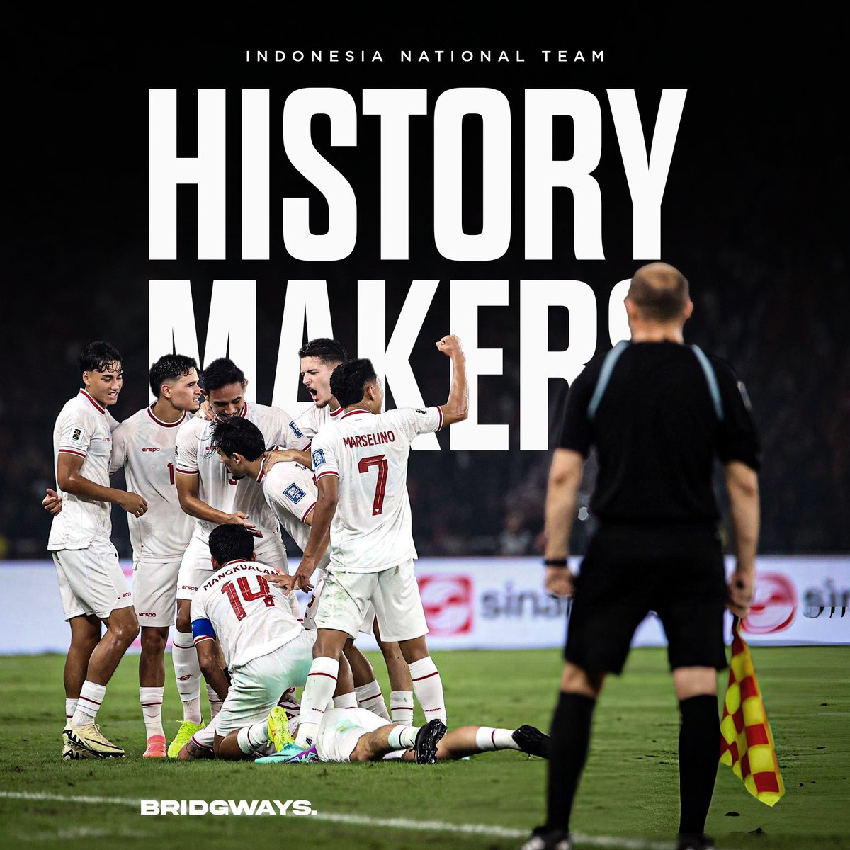 Bridgways's tweet photo. Sejarah tercipta! 🇮🇩

✅ Lolos Piala Asia 2027
✅ Lolos Round 3 Kualifikasi Piala Dunia 2026

Terima kasih atas perjuanganmu Garuda 🥹 https://t.co/FzrtKsp38y