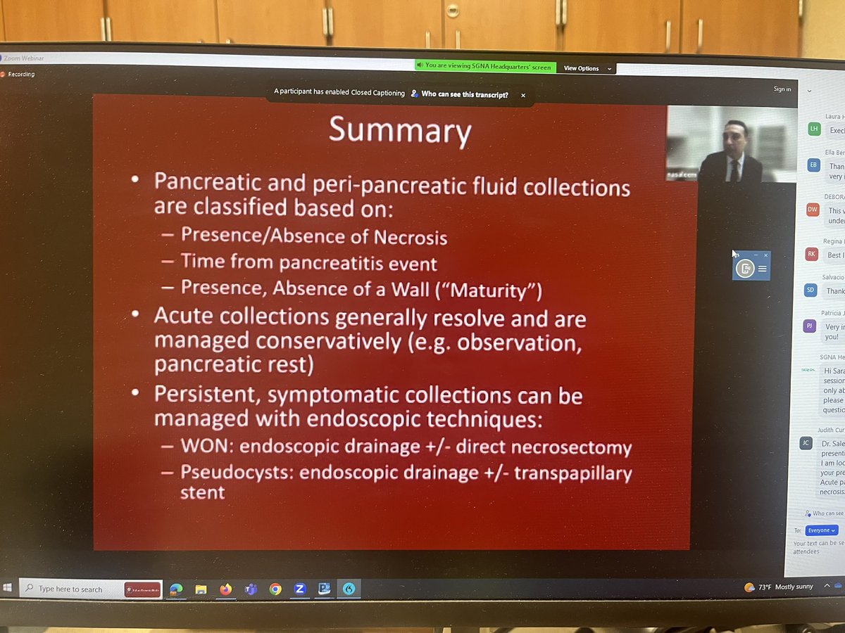 Sarah Stainko MSN, FNP-C (@sarahstainkonp) on Twitter photo 🔑Thanks to <a href="/NasirSaleemMD/">Nasir Saleem</a> for the <a href="/SGNAOnline/">Society of Gastroenterology Nurses and Associates</a> Virtual conference this past week on #acutepancreatitis and #pancreasnecrosis - handling fluid collections endoscopically!
🔑And not all need intervention- watch & wait approach + panc rest = some resolve on their own.
<a href="/IUGastro/">Indiana University Gastroenterology and Hepatology</a> 🔑Thanks to <a href="/NasirSaleemMD/">Nasir Saleem</a> for the <a href="/SGNAOnline/">Society of Gastroenterology Nurses and Associates</a> Virtual conference this past week on #acutepancreatitis and #pancreasnecrosis - handling fluid collections endoscopically!
🔑And not all need intervention- watch & wait approach + panc rest = some resolve on their own.
<a href="/IUGastro/">Indiana University Gastroenterology and Hepatology</a>
