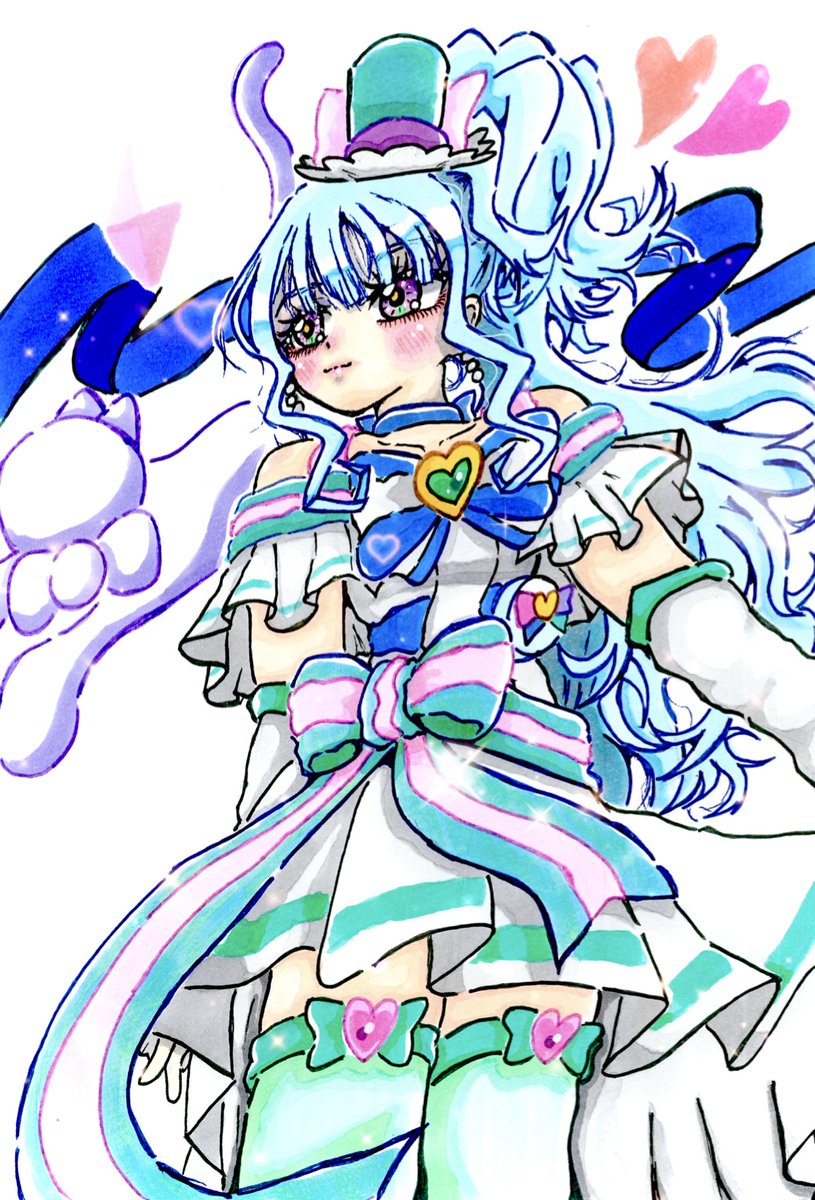 プリキュア「こわくない、こわくない。#precure#プリキュア#キュアリリアン #わんぷり」|あらんぷのイラスト