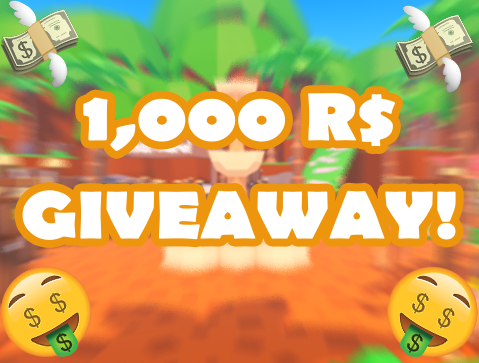 💸WE ARE GIVING AWAY 1,000 ROBUX TO ONE LUCKY WINNER! 💸

What are the rules?  
-Follow us 
-Like &amp; repost this post! ❤️🔁
-Reply down below with your discord and/or your ROBLOX username!

OPTIONAL: Join our discord server for many more exclusive giveaways like this!

#ROBLOX