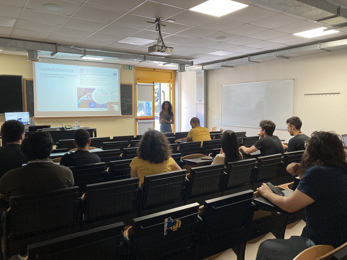 #NanoBreakLab appointment: fantastic presentation on quantum technologies by Dr Regina Chiechio and Dr Giacometta Mineo. 
#savethedate for next appointment 12/06 (tomorrow!) ‘Graphene-enhanced printed electronics’ by Dr Benji Fenech-Salerno and Dr Hongyang Dang.
<a href="/DfaUnict/">DFA UniCT</a>