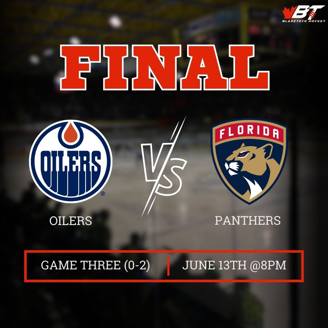 BLADETECHHOCKEY's tweet image. Heading into game three! What are your predictions? 

#teambladetech #speedisourbusinsss #nhl #hockeytraining #icehockey #hockey #bardown #hockeyplayer #timbitshockey #hockeyfamily #menshockey #spittinchiclets #stanleycup #hockeyfan #nhlplayoffs2024 #NHL