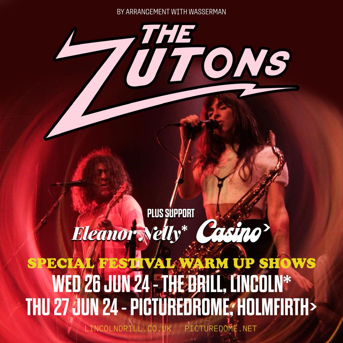 The Zutons (@zutonsthe) on Twitter photo We've got <a href="/Casino_band_/">Casino</a> and <a href="/eleanor_nelly/">Eleanor Nelly</a> coming out with us for our <a href="/glastonbury/">Glastonbury Festival</a> warm up gigs! Get down early and get a ticket if you haven't already there's still a few left! see you there We've got <a href="/Casino_band_/">Casino</a> and <a href="/eleanor_nelly/">Eleanor Nelly</a> coming out with us for our <a href="/glastonbury/">Glastonbury Festival</a> warm up gigs! Get down early and get a ticket if you haven't already there's still a few left! see you there