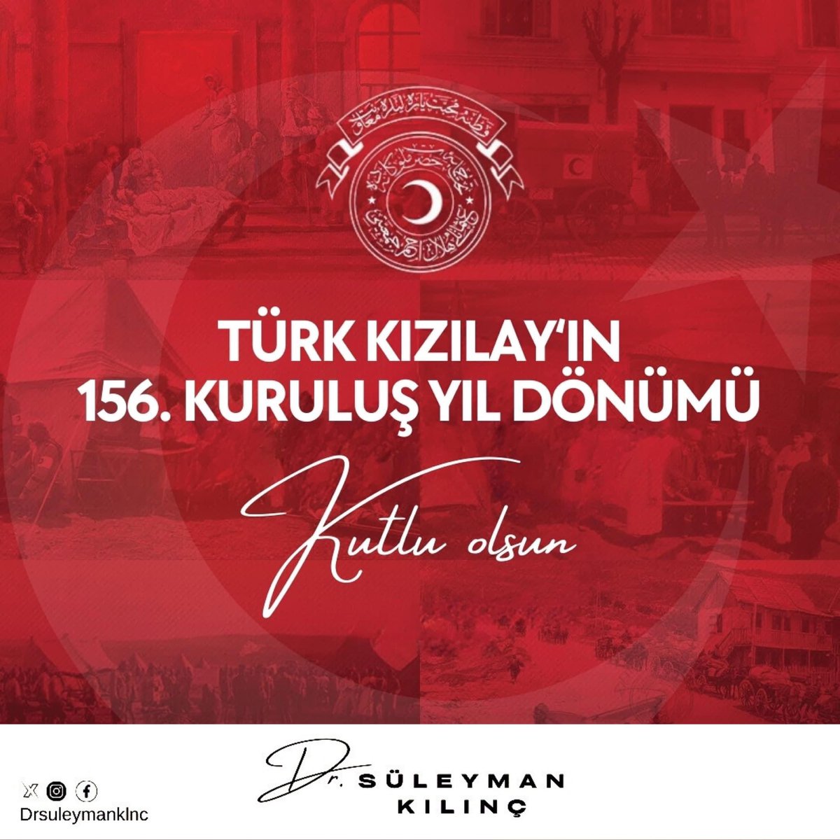 1868’den beri milletimizin iyilik, merhamet ve şefkat duygularının bayraktarlığını yapan Türk Kızılay’ın 156’ıncı kuruluş yıl dönümünü tebrik ediyorum.
<a href="/Kizilay/">Türk Kızılay</a>