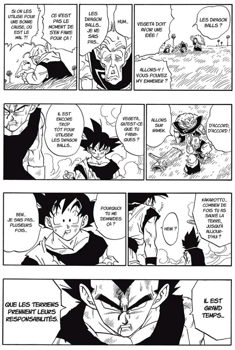 DailyPanelDB's tweet image. Chapitre 513

Vegeta s&apos;apprête à une idée derrière la tête 

#DBpanel #DragonBall