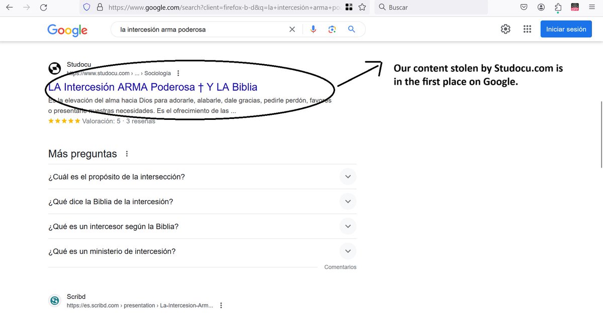 devocionales's tweet photo. @CyrusShepard @JohnMu @searchliaison @googlesearchc And there, Google, two weights and two measures for the same content? You like our content, but you don't like our website? How is that possible? @Bing.com is having clearer policies regarding these cases! https://t.co/JpW4L5FnlR