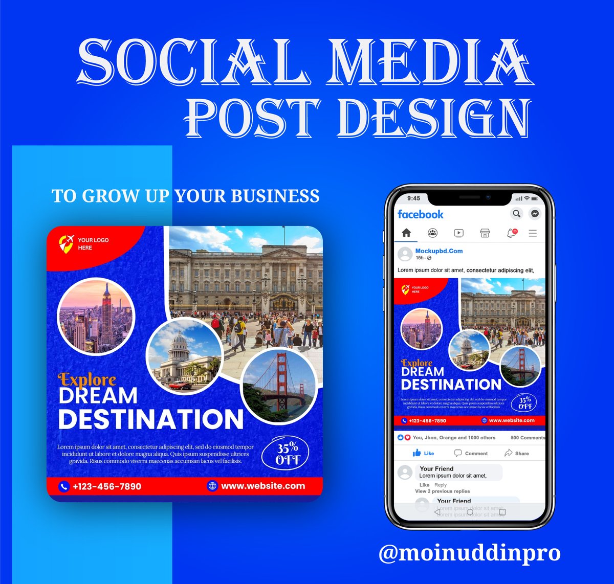 moinuddinpro's tweet image. Social Media Post Design.
#moinuddinpro #graphicdesigner #bannerdesign #facebookbannerdesign #socialmedia #socialmediabannerdesign #adobephotoshop #adobeillustrator #travelling #travel