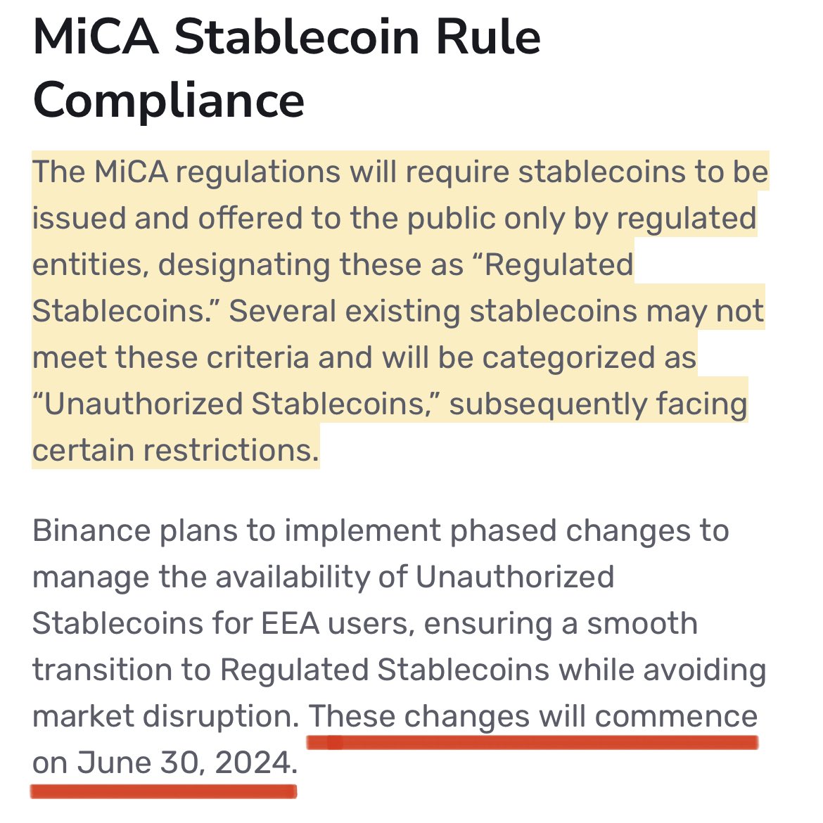 _Crypto_Barbie's tweet photo. WOW! 💥

On June 30, 2024 the new MiCA stablecoin regulation will take place! ⏰ 

Most of the stablecoins don’t fulfill all necessary regulations but Ripple‘s stablecoin ‚RLUSD‘ will do!

Maybe that’s why there are rumors #Ripple will launch its stablecoin in June 

https://t.co/VtCY7ImtQg