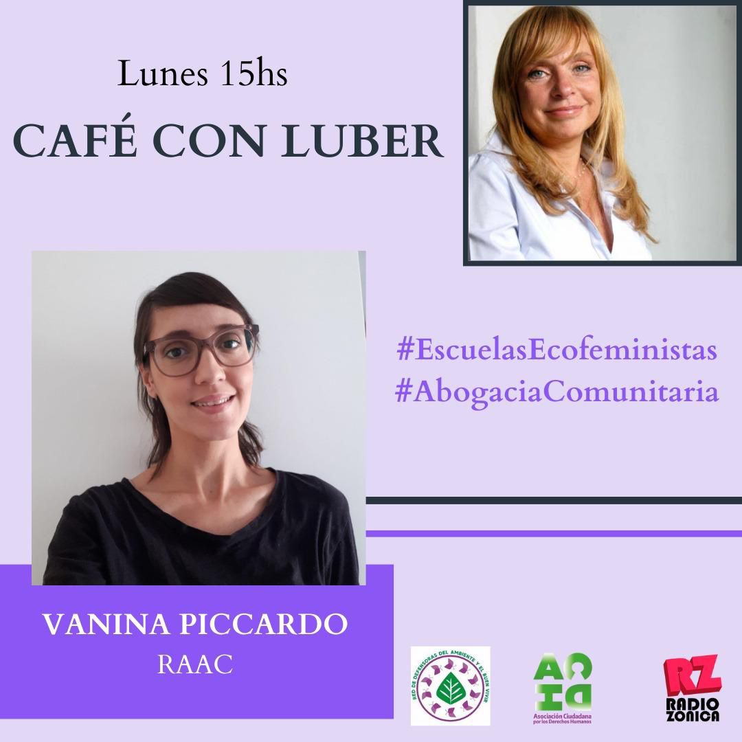 RedDABV's tweet photo. Lunes 15Hs
💜Entrevista a Vanina Piccardo, Grupo Promotor de la Red Argentina de Abogacía Comunitaria en representación de @ACIJargentina
En el marco de nuestro proyecto de #EscuelasEcofeministas de #abogaciacomunitaria organizado por @acdh_arg #RedDABV con el apoyo de la #RAAC https://t.co/gAxVuWiCrC