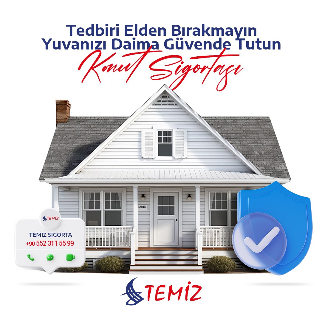 Tedbiri elden bırakmayın. 🏡🏘️😊
Konut Sigortası. 

• temizsigorta.org

#sigorta #kasko #trafik #sağlık #tamamlayıcısağlık #konut #işyeri #dask #hayat #seyahat #bireyselemeklilik #fennimuayene #trafikmüşavirliği #hasardanışmanlığı #güvence #güven #temizsigorta