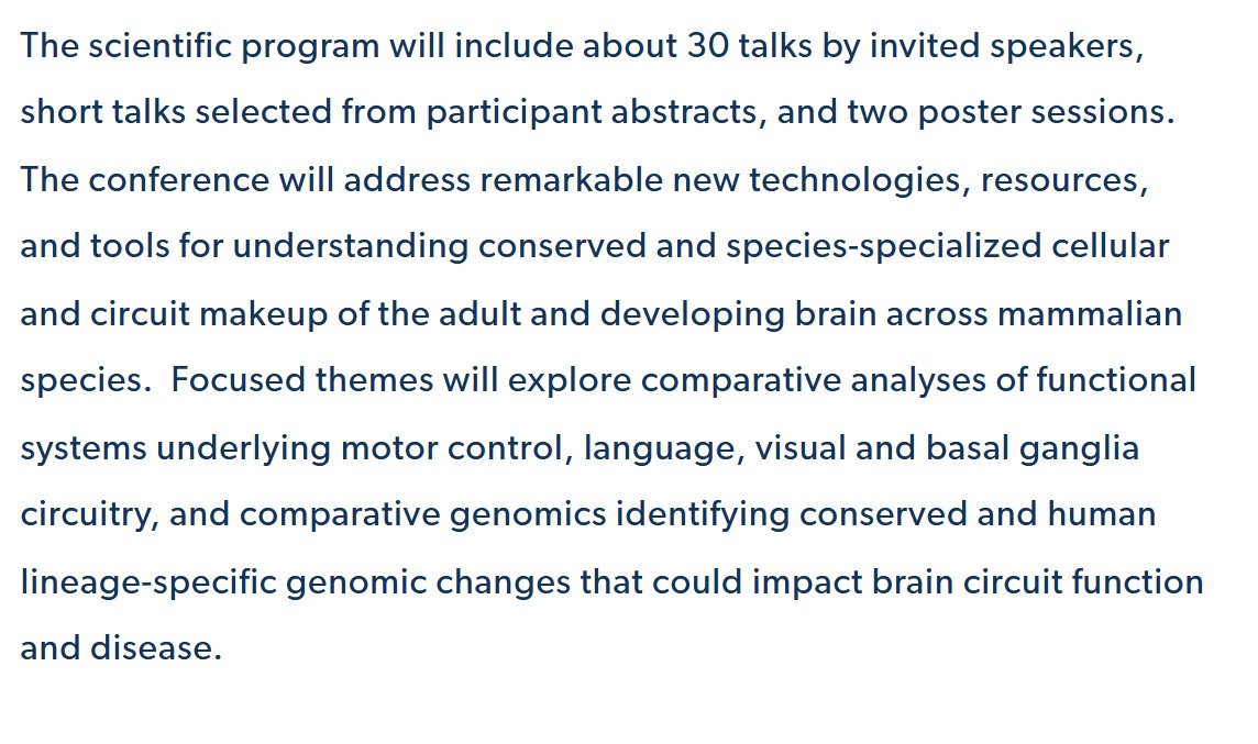 Konopka Lab (@konopkalab) on Twitter photo Looking forward to the <a href="/LakeConferences/">Lake Conferences</a> this October on Comparative & Evolutionary Neurobiology!
Interested? Apply to join June 21, 2024:
alleninstitute.org/events/lake-co… Looking forward to the <a href="/LakeConferences/">Lake Conferences</a> this October on Comparative & Evolutionary Neurobiology!
Interested? Apply to join June 21, 2024:
alleninstitute.org/events/lake-co…