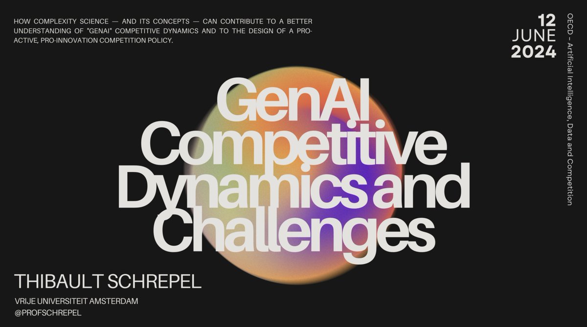 Thibault Schrepel (@profschrepel) on Twitter photo Looking forward to speaking at the <a href="/OECD_BizFin/">OECD Business and Finance</a> Competition Committee Hearing on AI tomorrow. If you are into this subject, and if I may suggest:
➝ papers.ssrn.com/sol3/papers.cf…
➝ papers.ssrn.com/sol3/papers.cf…
➝ networklawreview.org/schrepel-ecosy…
➝ networklawreview.org/antitrust-gene…
➝ youtube.com/watch?v=dGR0vA… Looking forward to speaking at the <a href="/OECD_BizFin/">OECD Business and Finance</a> Competition Committee Hearing on AI tomorrow. If you are into this subject, and if I may suggest:
➝ papers.ssrn.com/sol3/papers.cf…
➝ papers.ssrn.com/sol3/papers.cf…
➝ networklawreview.org/schrepel-ecosy…
➝ networklawreview.org/antitrust-gene…
➝ youtube.com/watch?v=dGR0vA…