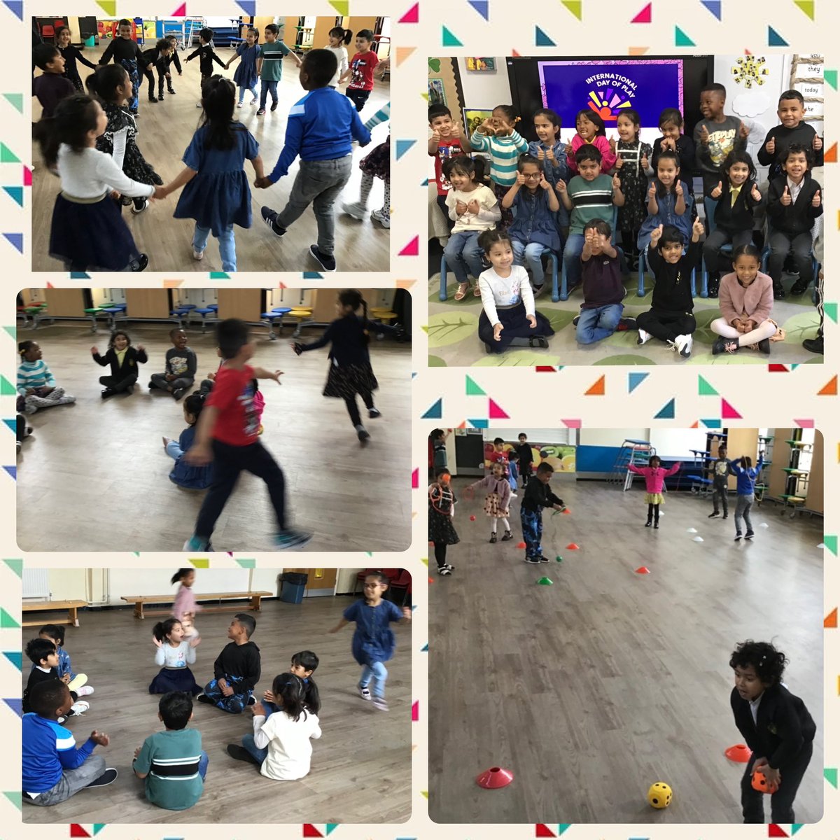 ReceptionHoly's tweet photo. We are such lucky children to have lots of resources to play with. We learned circle games, played with exciting resources and refined our ‘PSED’ skills. Thanks for all donations received for  UNICEF on this International Day of Play 2024. #catholiclife @BCPP__ @BhamDES #unicef https://t.co/dWCOM1rNnx