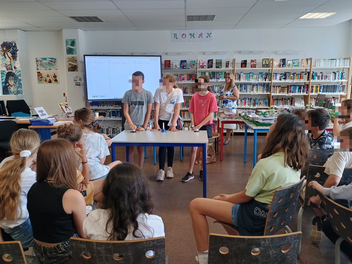 ClgCamus06210's tweet photo. 📚16e ed. Cérémonie du Prix du Livre Documentaire #PLD "Sport:actualités et histoire".
Lauréat 2024:Karate Heat,manga, de K.Eiichi🥋.
Au programme:quiz, dessiner c'est gagné, anagramme, cadeau, logo, goûter...Rencontre littéraire réussie entre les 🧑‍🦱 de Camus et des Mimosas.🤩 https://t.co/BNPkcUBy0l