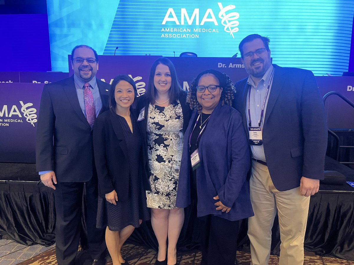 KateDobeshMDJD's tweet photo. So proud to be a @HenryFordHealth physician at the @AmerMedicalAssn - we are 15 strong representing @MichStateMedSoc, 5 subspecialty societies, and the resident &amp; fellows section! https://t.co/dEAUDhvCDr
