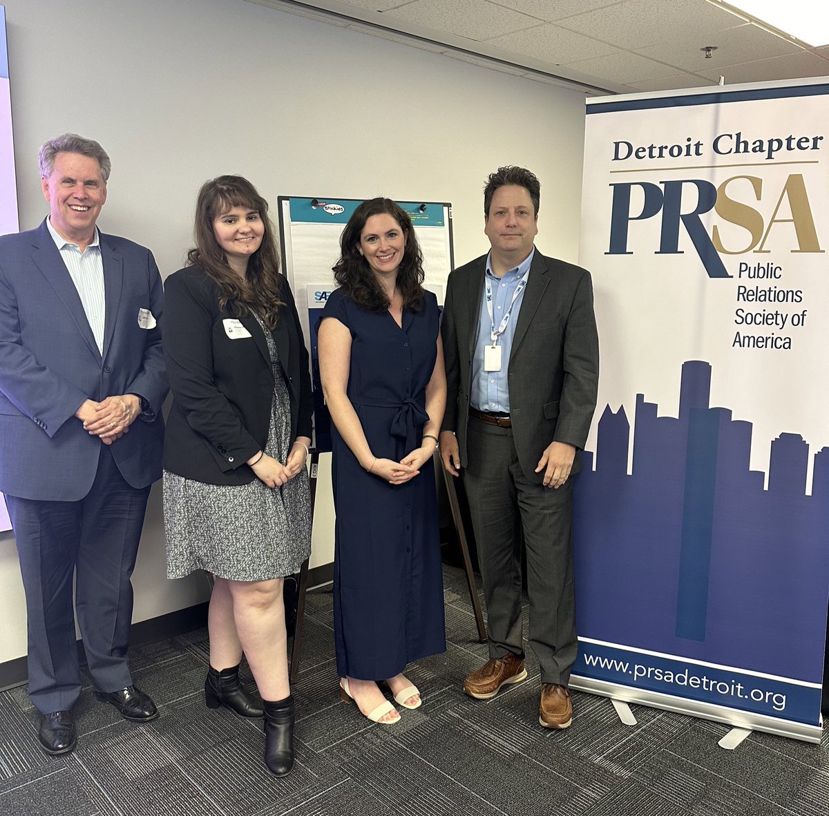 megan_vp's tweet photo. Thank you so much, @jefferygilbert, @hm_lutz, @BreanaCNoble & @Clontsey for sharing your expertise with @PRSADetroit today!
#auto #media #automedia #PR https://t.co/8qGKkjLFnx