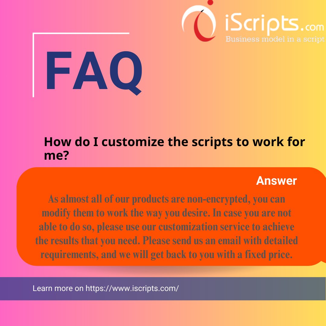 iscriptsdotcom's tweet image. iScripts offers open-source PHP scripts for startups, enabling quick creation of online businesses. 🛒🚀  We provide customization, installation, and dedicated development services. ⚙️🔧 

hubs.la/Q02B4Lr-0

#appdevelopmentcompany #webdevelopment #clonescript #iscript