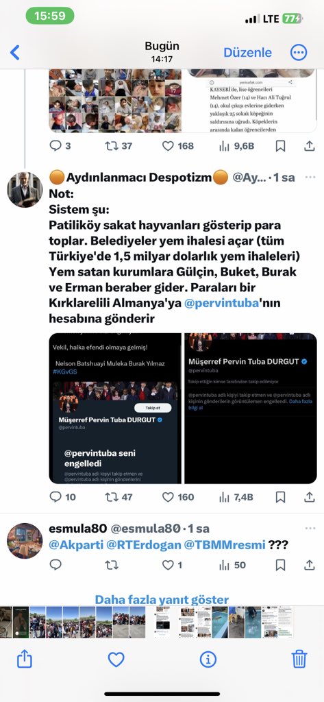 Ankara Patiliköy (@ankarapatiliky) on Twitter photo LÜTFEN RT
KAMUOYUNA DUYURU…
ADLİ İŞLEMLERİ BAŞLATTIK. 2. Ve 3. FOTOLARDA GÖRDÜĞÜNÜZ HABER İLE İLGİLİ AZ ÖNCE HAKKIMIZDA GERÇEĞE AYKIRI YALAN HABER YAPARAK RANT SAĞLADIĞIMIZI BU PARALARI MİLLETVEKİLİ DEĞERLİ <a href="/pervintuba/">M P Tuba DURGUT</a> İLE PAYLAŞTIĞIMIZI YAZACAK KADAR ALÇALIP İFTİRA ATAN HESAP LÜTFEN RT
KAMUOYUNA DUYURU…
ADLİ İŞLEMLERİ BAŞLATTIK. 2. Ve 3. FOTOLARDA GÖRDÜĞÜNÜZ HABER İLE İLGİLİ AZ ÖNCE HAKKIMIZDA GERÇEĞE AYKIRI YALAN HABER YAPARAK RANT SAĞLADIĞIMIZI BU PARALARI MİLLETVEKİLİ DEĞERLİ <a href="/pervintuba/">M P Tuba DURGUT</a> İLE PAYLAŞTIĞIMIZI YAZACAK KADAR ALÇALIP İFTİRA ATAN HESAP