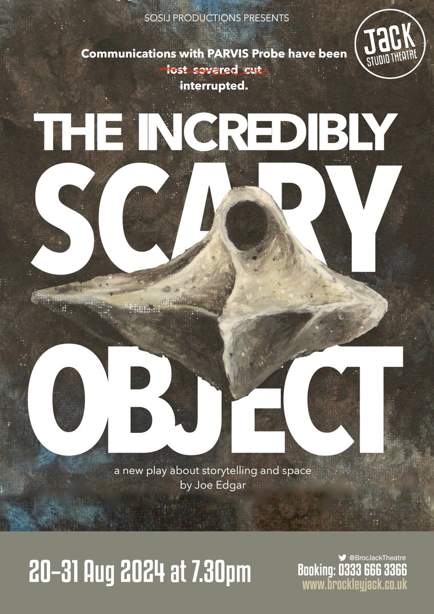 'The Incredibly Scary Object'

A space probe has gone silent on its way to a new interstellar object. When NASA calls an emergency press briefing, the presence of its writer-in-residence on the panel starts to cause ructions between science and science fiction... (1/2)