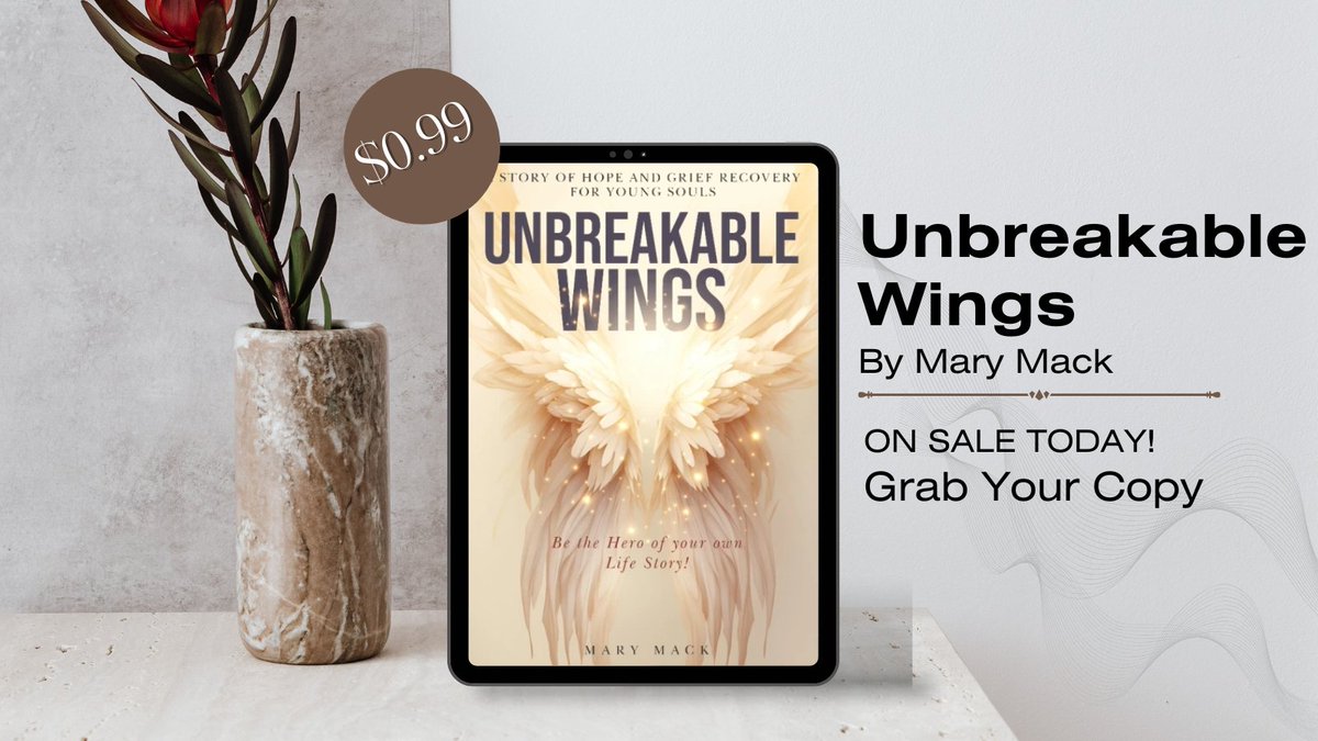 Whizbuzz's tweet photo. Everyone's talking about 'Unbreakable Wings' by Mary Mack. Don't be the last one to experience this bestseller. #PageTurner #EmpoweringRead https://t.co/Q6FzfkFaJ6 https://t.co/jTUJOm0pZa
