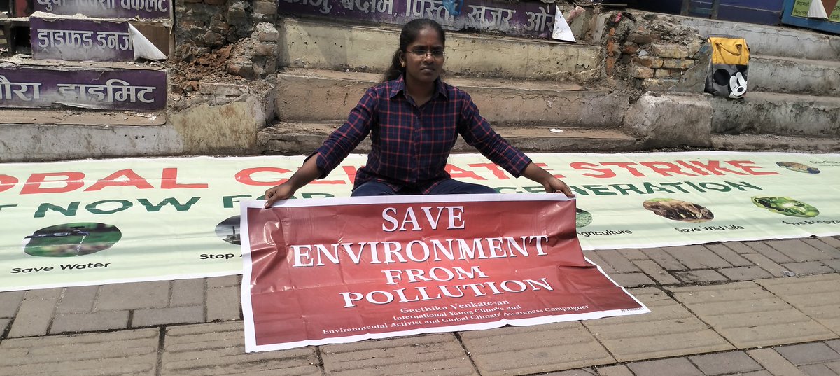 YadhumadiR's tweet photo. In front of thousands of people in the streets of Kathmandu about this climate change as well as the climate crisis, one day strike from my side! #Nepal #SaveEnvironmentFromPollution https://t.co/tCsiv5BWdh