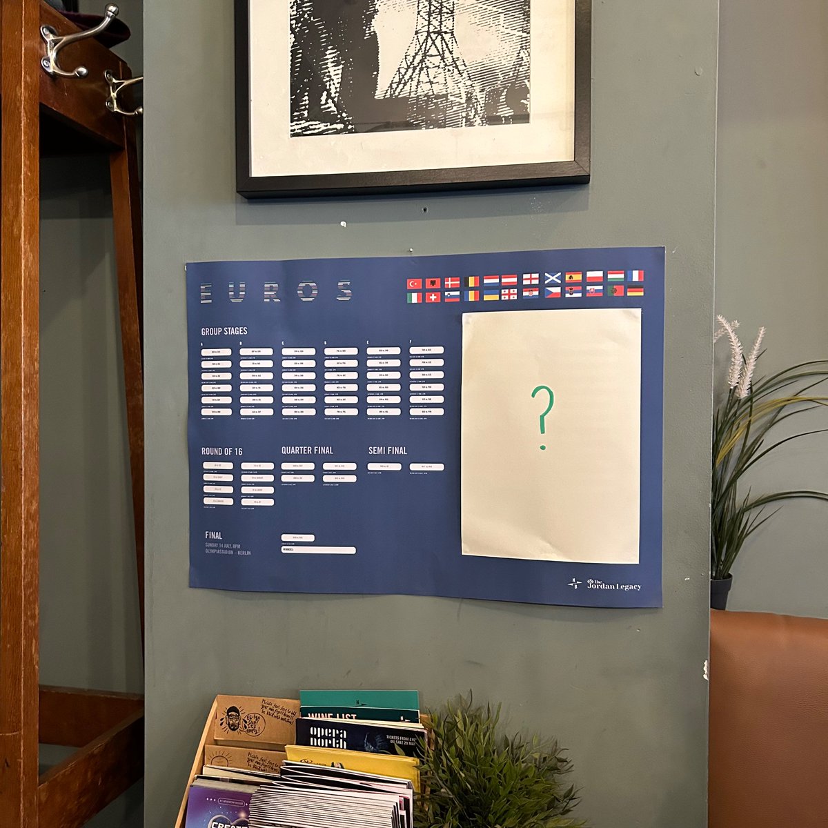 Join our Euros sweepstake! ⚽️

It’s just £5 to enter 🤩 half of the takings go to @jordanlegacyuk, and half go to the winner’s pot!

Pop on down to sign up, and have a cheeky pint while you’re at it 🤪

🫶 Open until 11PM 🫶