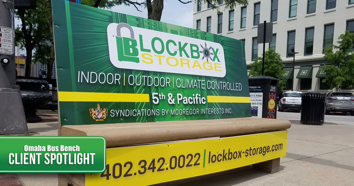 Many of us have a lot of “stuff”, but not enough space, or a secure place to keep the things we don’t need daily. Businesses like Lockbox Storage help fill both of those needs and they also understand it’s important that their advertising be short and to the point. #OmahaBusBench