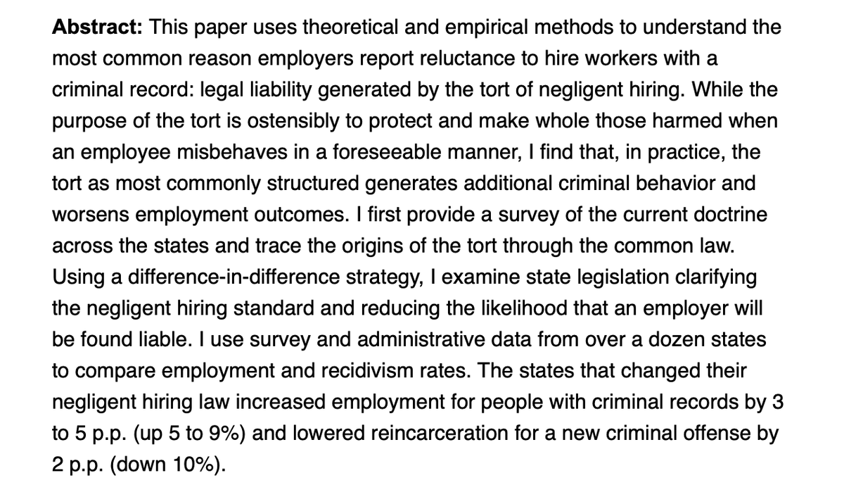 Jennifer Doleac (@jenniferdoleac) on Twitter photo The next ViCE seminar is this Thursday, June 13, at 1pm ET.
<a href="/BenDPyle/">Ben Pyle</a> will present: "Negligent Hiring: Recidivism and Employment with a Criminal Record"          
More info: jenniferdoleac.com/vice-seminar/ The next ViCE seminar is this Thursday, June 13, at 1pm ET.
<a href="/BenDPyle/">Ben Pyle</a> will present: "Negligent Hiring: Recidivism and Employment with a Criminal Record"          
More info: jenniferdoleac.com/vice-seminar/