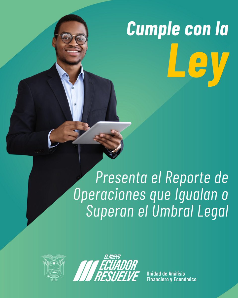 UAFE_EC's tweet photo. Recuerda presentar el RESU a través de https://t.co/zNdqbW5FGI, hasta el 15 de cada mes.

⚠️Si la fecha límite cae en fin de semana o feriado, puedes hacerlo hasta el primer día hábil.

¡Reporta a tiempo, evita sanciones!

#ElNuevoEcuadorResuelve https://t.co/h0XUccv0CF