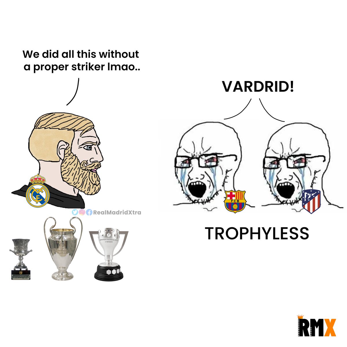 The 2023-24 season for Madrid, Barca &amp; Atletico 😂