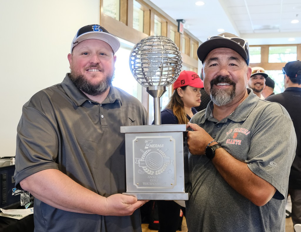 thermacorp's tweet photo. Therma's 26th Annual Golf Tournament at Coyote Creek was unforgettable! 288 employees, great golfing, and a special appearance by founder Joe Parisi. Huge thanks to our sponsors and volunteers! See you next year! 

#ThermaNews #ImagineDesignBuild https://t.co/RmszOOqSGx