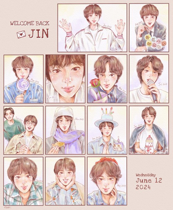 🐹💐
#WelcomeBackJin
#JIN 