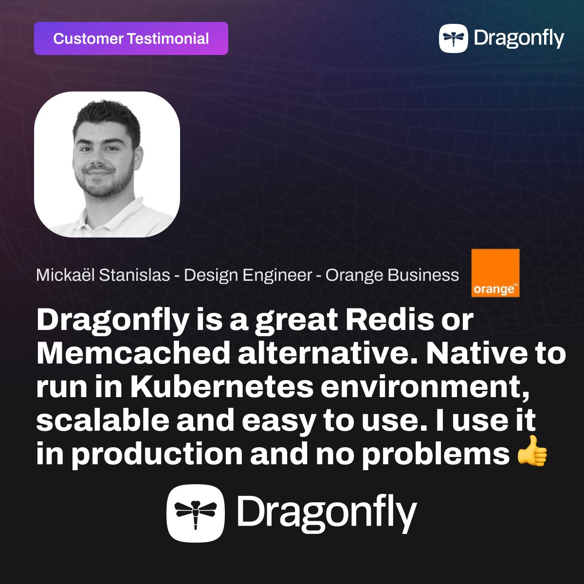 dragonflydbio's tweet image. Looking for a reliable #Redis or #Memcached alternative? As one of our users says, &quot;Dragonfly is great. Native to run in a #Kubernetes environment, scalable and easy to use. I use it in production and no problems.&quot; Give Dragonfly a try today! #caching #performance
