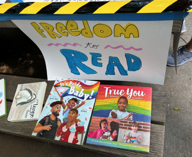 BrooklynArbor's tweet photo. As part of Pride Month, we hosted a Rainbow Club Social in our garden! We made pins, wrote affirming messages, learned about banned books and celebrated! Thank you, Ms. Donna and Ms. Amparo, for coordinating and parents for volunteering your time and ideas! @NYCSchools @NYCPSD14 https://t.co/EjDez7RInj