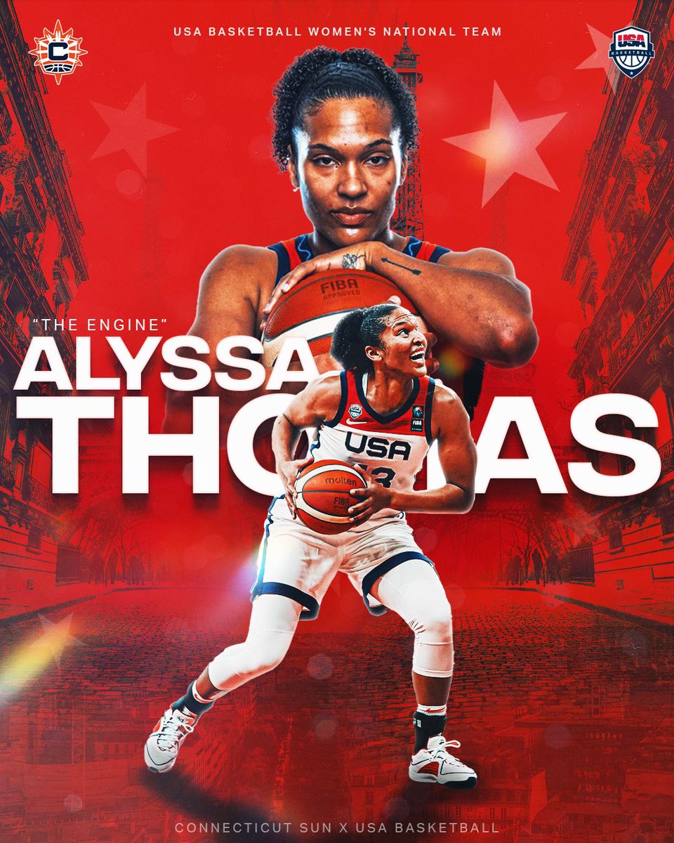 The Engine is off to Paris ✈️

Congrats to Alyssa Thomas for making the 2024 USA Basketball Women’s National Team!