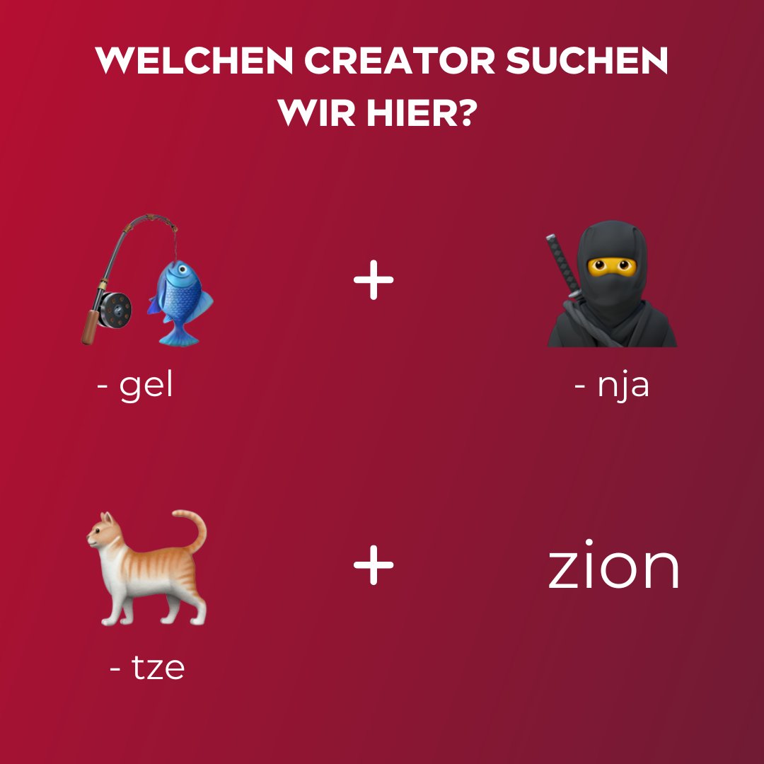 Wer weiß, wen wir hier suchen? 🔍