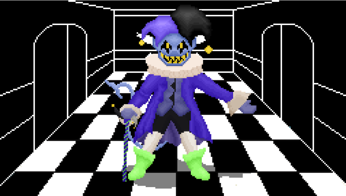 TheSpiralDen's tweet photo. New #deltarun Cover out now! This time I made The World Revolving a Waltz! https://t.co/1O6b8yu98E
art made by :DTRON
#jevil #deltaruncover #theworldrevolving #deltarunfanart #waltz https://t.co/VyZX0w6hwi