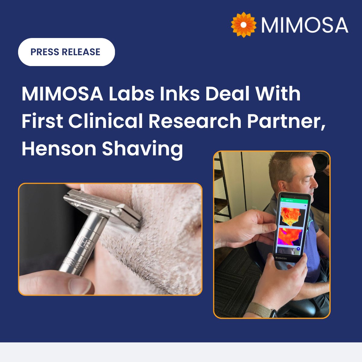 MIMOSA Diagnostics (@mimosadx) on Twitter photo MIMOSA Labs, the clinical research arm of MIMOSA Diagnostics, is thrilled to announce a partnership with <a href="/HensonShaving/">Henson Shaving</a>, a consumer shaving company based in Kitchener, Ontario.
Read more about the research partnership here: tinyurl.com/yezr3hh9 MIMOSA Labs, the clinical research arm of MIMOSA Diagnostics, is thrilled to announce a partnership with <a href="/HensonShaving/">Henson Shaving</a>, a consumer shaving company based in Kitchener, Ontario.
Read more about the research partnership here: tinyurl.com/yezr3hh9