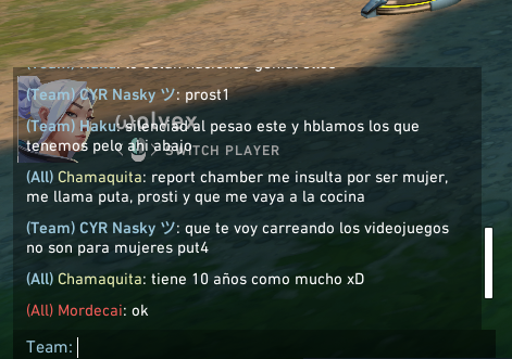 _srtamills's tweet photo. @VALORANTes @RiotSupportES @riotgames   
Si es que.. pasa tanto que me lo tomo a risa ya esto.
POV el CYR Nasky es un niño, yo soy Chamaquita. Insultó a otro compañero llamándole gordo, anormal, etc. Luego la cogió conmigo. https://t.co/7bbPMeTNsV