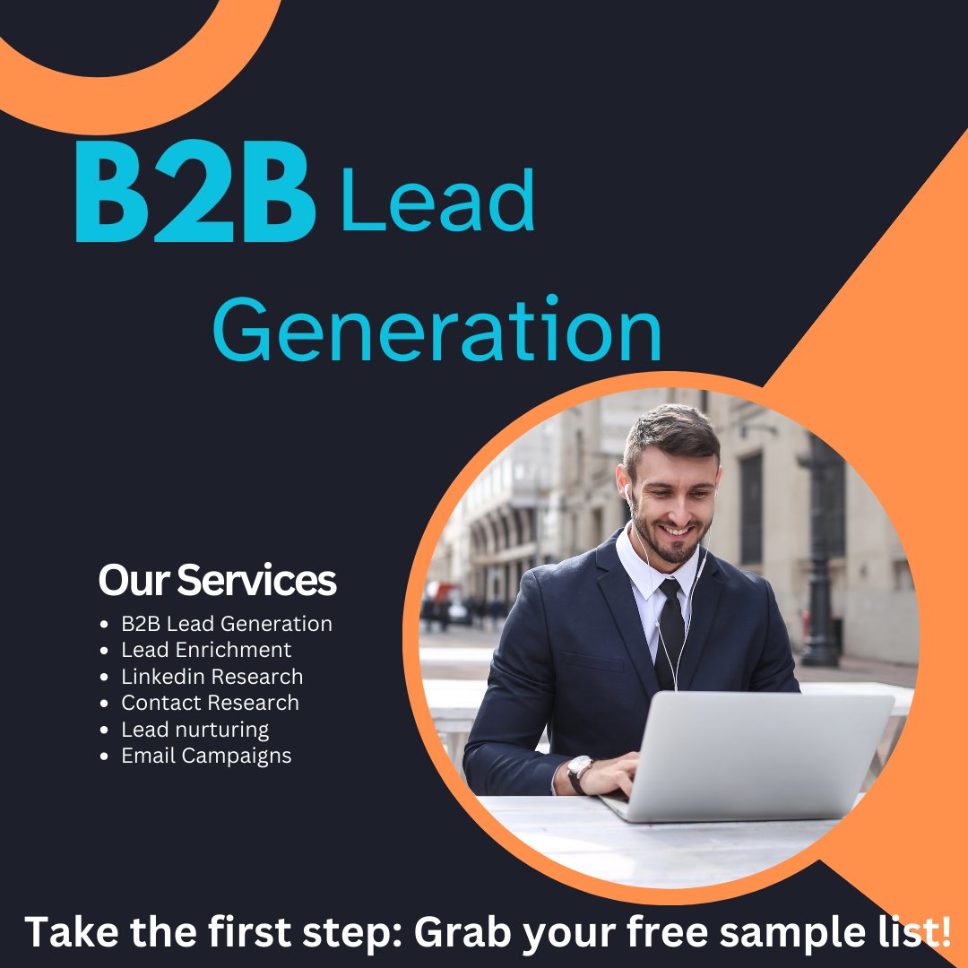 CEO_PankajUppal's tweet image. 🌟 Ready to skyrocket your sales? 🚀 With our, we turn dreams into reality! 250+ clients worldwide trust our B2B lead generation expertise.

🌐 Our Database: Fortune 500, investors, startups - your B2B leads await!

Grab your free sample list!📞 #LeadGeneration #SalesBoost #CEO