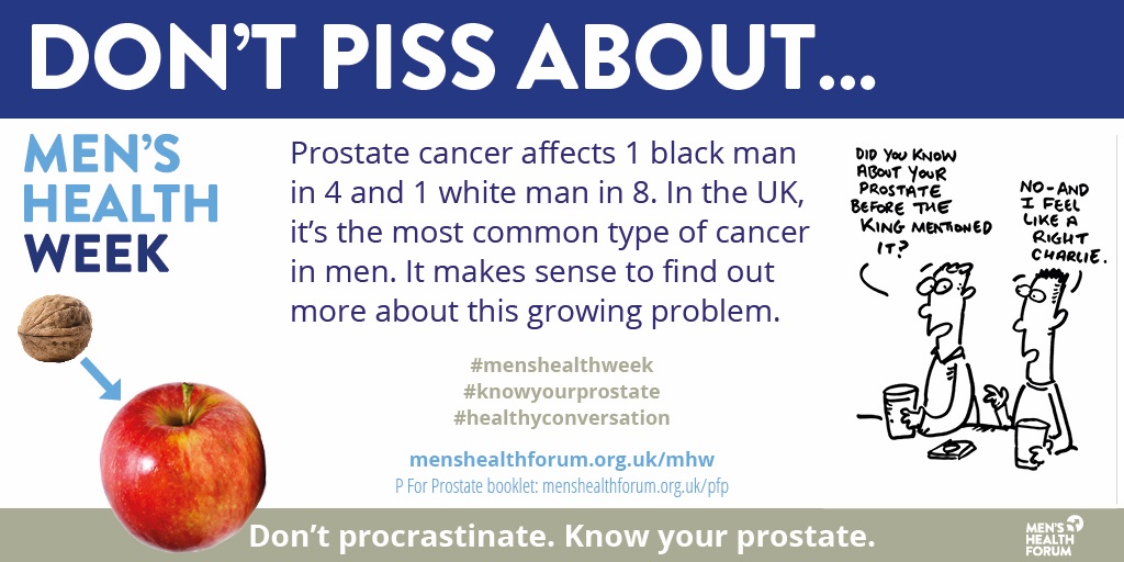 MensHealthForum's tweet photo. #menshealthweek #shareyourstory #knowyourprostate https://t.co/uKF7zpJnF9 https://t.co/XNFUoss7EB